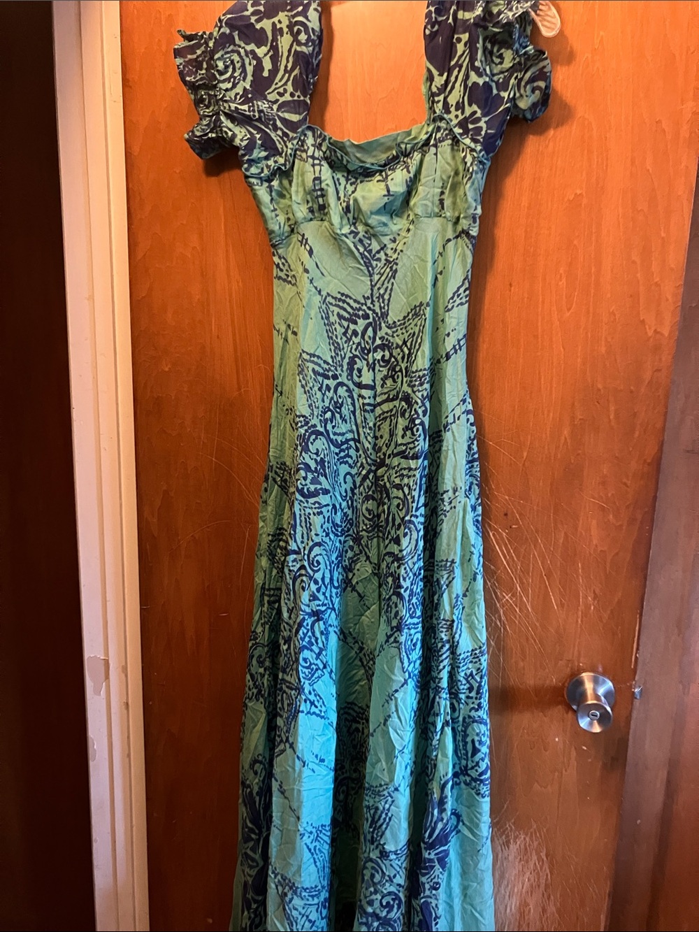 Wassa Size Medium Maxi Dress Boho Summer Festival Y2K
